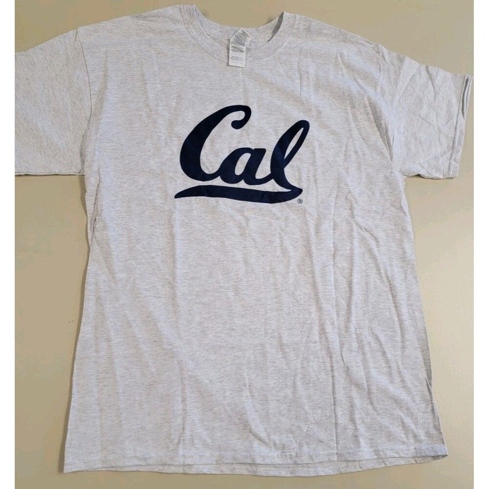 NWOT CAL University of California UC Berkley Men's Size Large Light Gray T-SHIRT